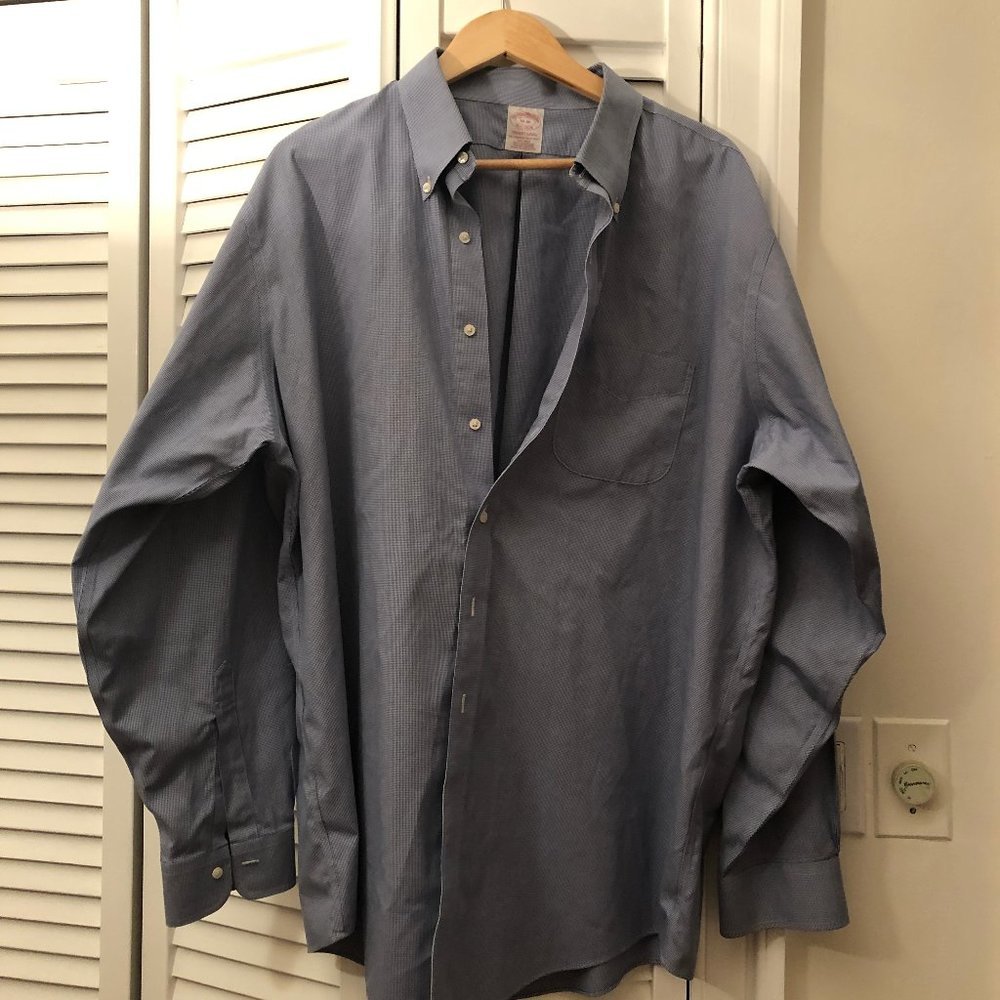Brooks Brothers Men blue long sleeve shirt
